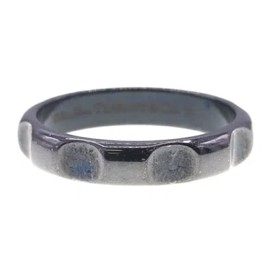 Pre-owned Tiffany & Co Titanium Band Ring () In Black