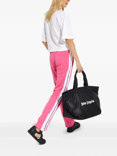 Palm Angels Bear-print Crop Top In Multi