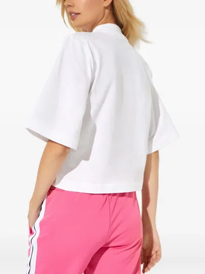 Palm Angels Bear-print Crop Top In Multi