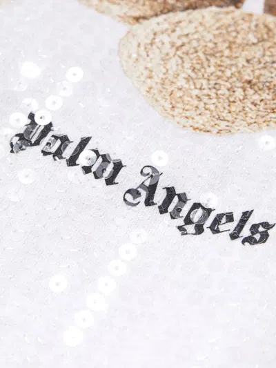 Palm Angels Bear-print Crop Top In Multi