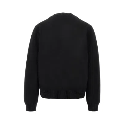 Casablanca 'mushroom' Embroidered Sweater In Black