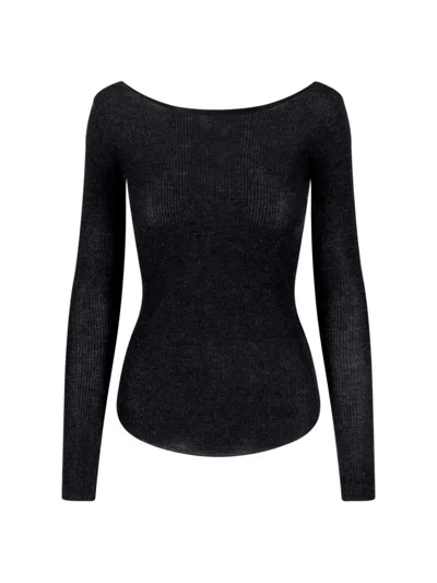 Isabel Marant Cashmere And Silk Blend Sweater In Black