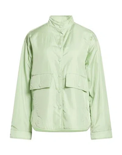 Aspesi Woman Jacket Light Green Size M Polyamide In Green
