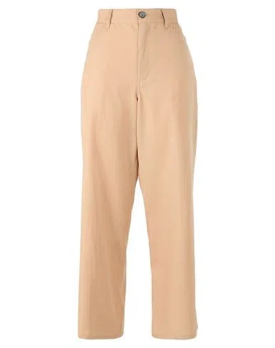 Jil Sander Woman Pants Camel Size 4 Virgin Wool In Yellow