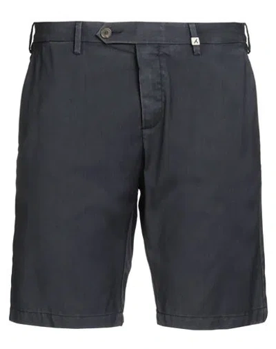 Myths Man Shorts & Bermuda Shorts Navy Size 38 Virgin Wool In Black