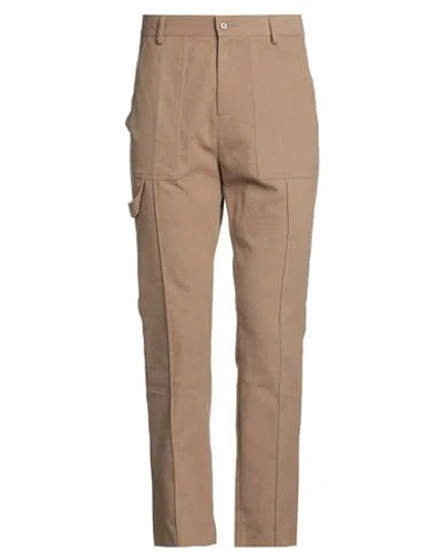 Daniele Alessandrini Man Pants Camel Size 30 Cotton, Polyester, Viscose, Elastane In Brown