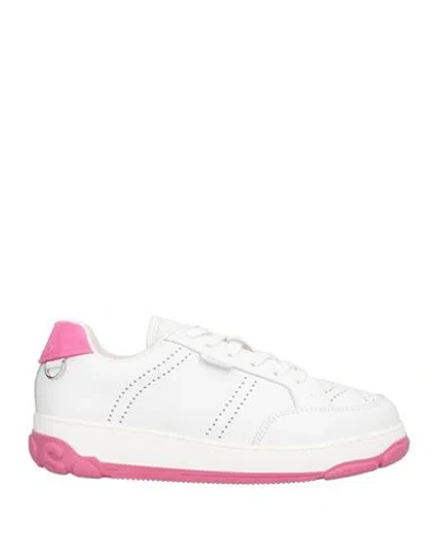 Gcds Woman Sneakers White Size 7 Leather In White