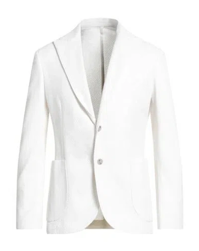 Barba Napoli Dynamic Man Blazer Off White Size 40 Cotton In Black