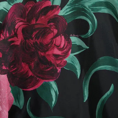 La Doublej Make An Exit Floral-print Silk-twill Blouse In Multi