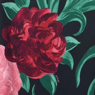 La Doublej Satin Pencil Skirt In Blue