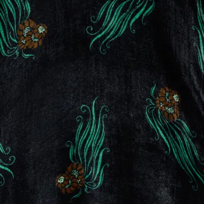 La Doublej Sorella Printed Midi Dress In Black