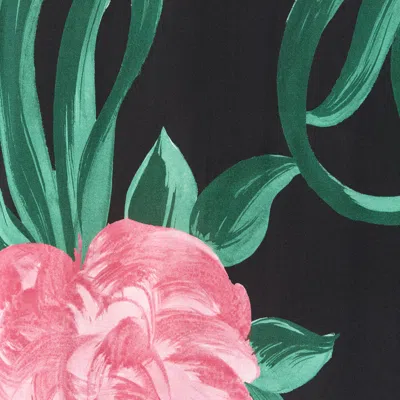 La Doublej Alba Floral Ruffled Midi Dress In Blue