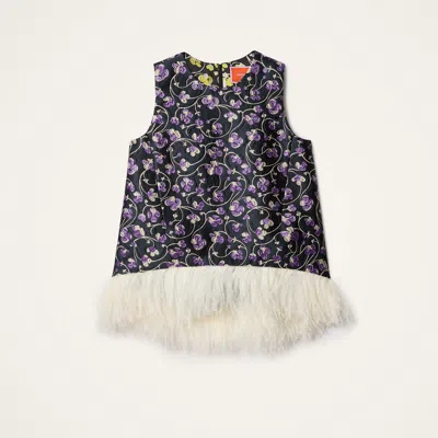 La Doublej La Scala Top In Blue