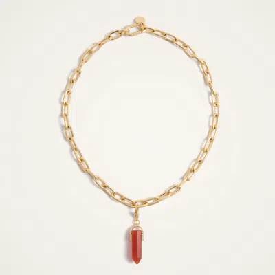 La Doublej Pillar Charm In Red