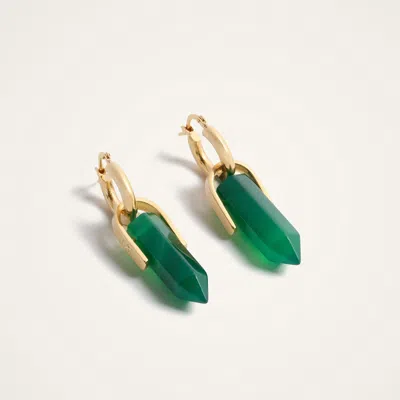 La Doublej Pillar Earrings In Gold