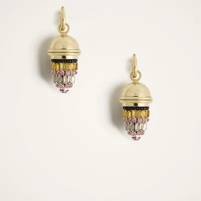 La Doublej Lantern Earrings In Gold