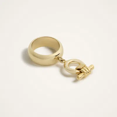 La Doublej Shen Loop Ring In Brown