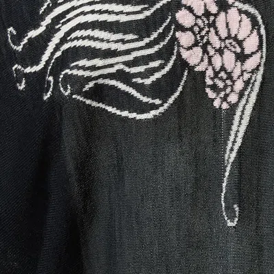 La Doublej Winged Knit Top In Black
