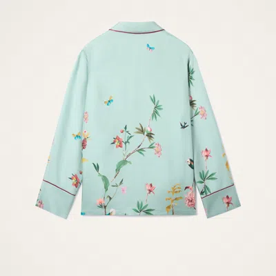 La Doublej Floral Panel Pyjama Shirt In Multi