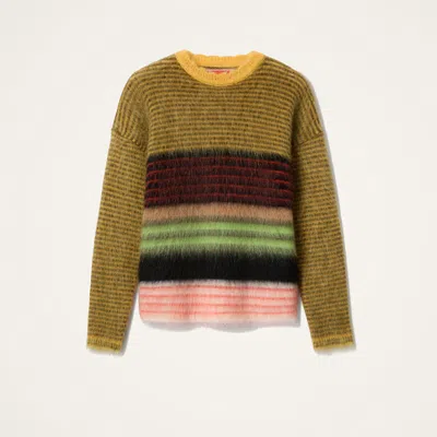 La Doublej Round-neck Sweater In Multi