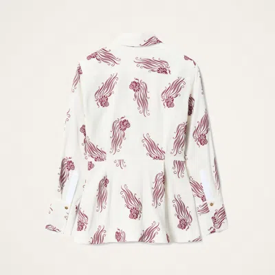 La Doublej Iris Floral-print Shirt In Multi