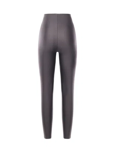 The Andamane High-waisted Stretch Fabric Seamless Leggings In Gray