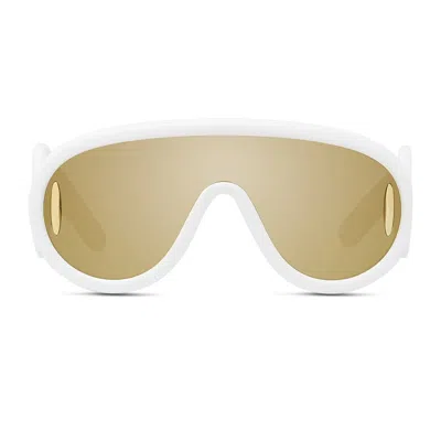 Loewe Lw40108i Anagram 25g Bianco Sunglasses In Gold