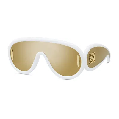 Loewe Lw40108i Anagram 25g Bianco Sunglasses In Gold