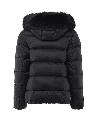 Colmar Down Jacket Detachable Faux Fur Hood In Blue