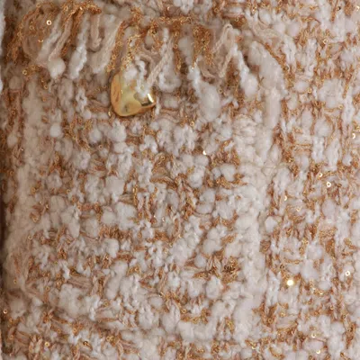Fabiana Filippi Bicolor Tweed Boucle Jacket In Neutral