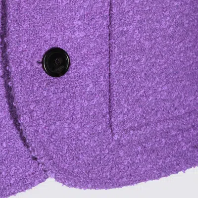 Gucci Purple Cotton Casual Jacket In Purple