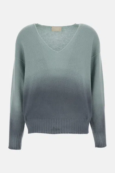 Drumohr Graduated V-neck In Gray