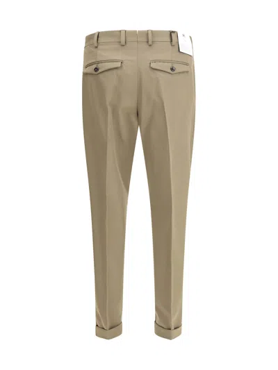 Pt Torino Rebel Virgin Wool Trousers In Neutral