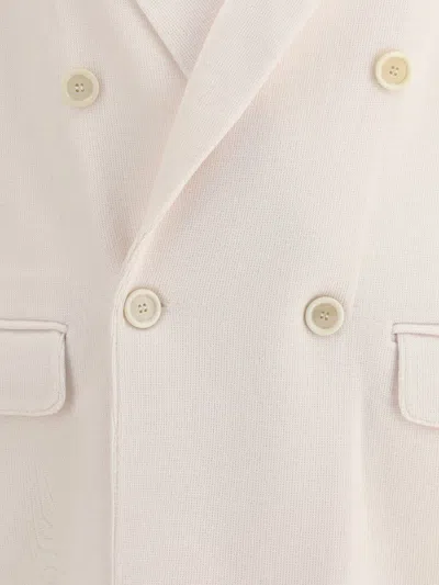 Lardini Double-breasted Pocket Blazer In Neutral