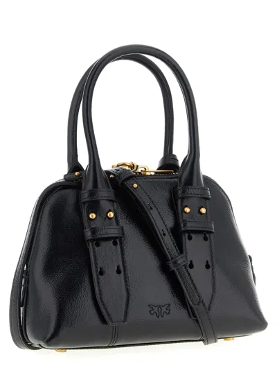 Pinko Bowling Mini Handbag In Black
