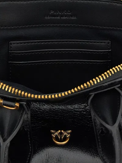Pinko Bowling Mini Handbag In Black