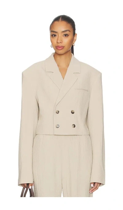 Nanushka Doppelreihiges Sakko In Neutral