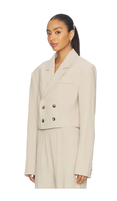 Nanushka Doppelreihiges Sakko In Neutral