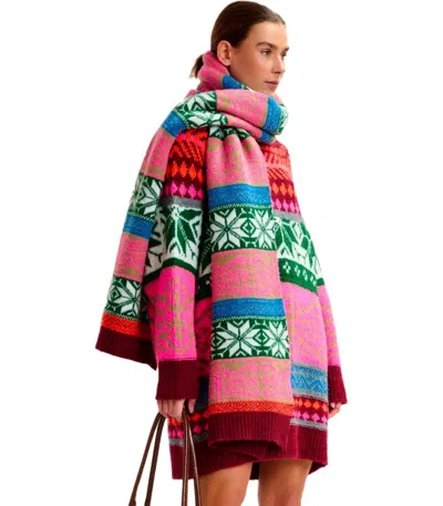 Essentiel Antwerp Icharpe Fuchsia Scarf In Pink