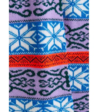 Essentiel Antwerp Icahrpe Lilac Scarf In Blue