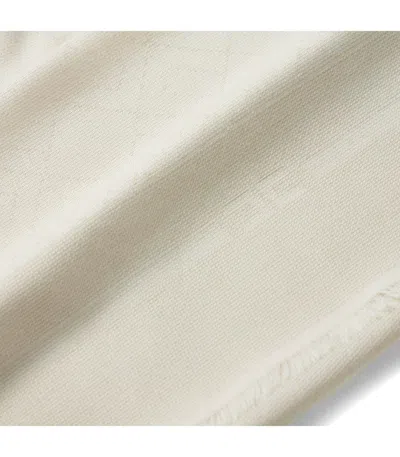 Elisabetta Franchi Milk Foulard Scarf In White