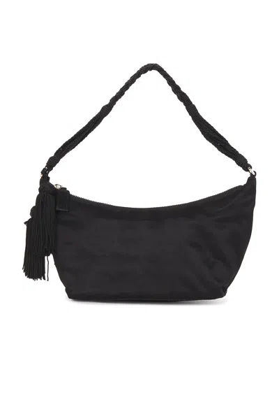 Pre-owned Prada Tassel Pochette Shoulder Bag In Black