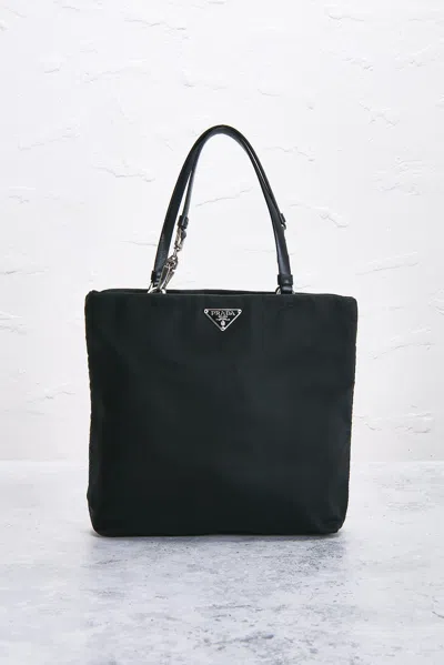 Pre-owned Prada Vintage Tessuto Tote Bag In Black