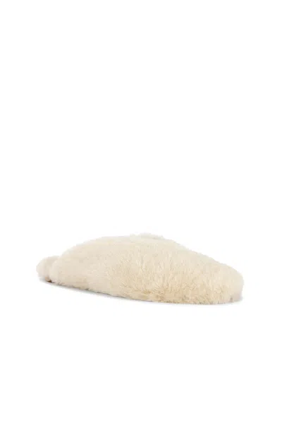 Le Monde Bryl Regency Shearling Mule In White