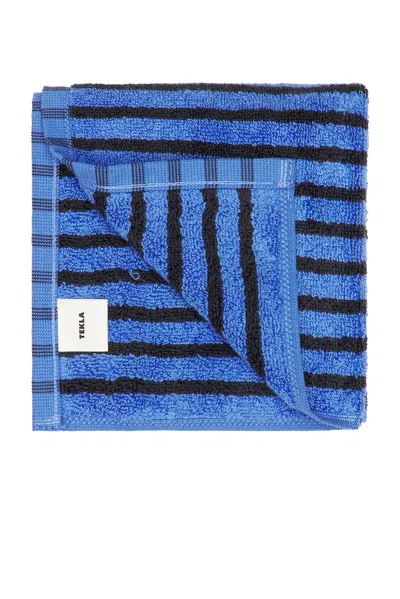 Tekla Sailor Stripes Guest Towel In Blue