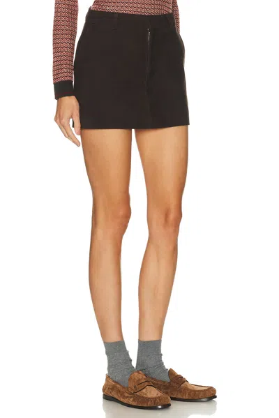Ser.o.ya Torrance Suede Skirt In Black