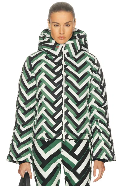 Perfect Moment Polar Flare Ski Jacket Iii In Green