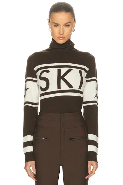 Perfect Moment Schild Sweater Chocolate In Brown