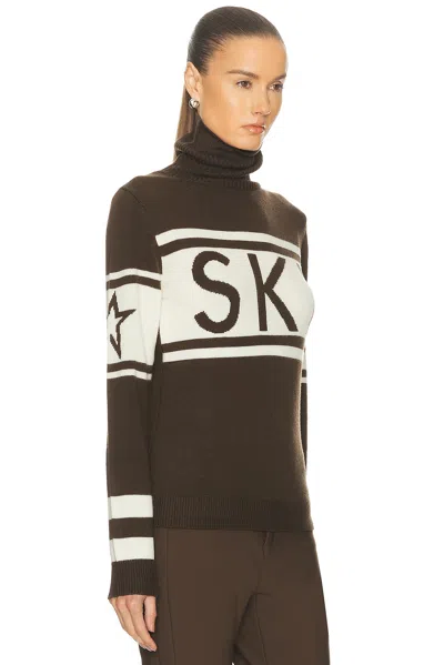 Perfect Moment Schild Sweater Chocolate In Brown