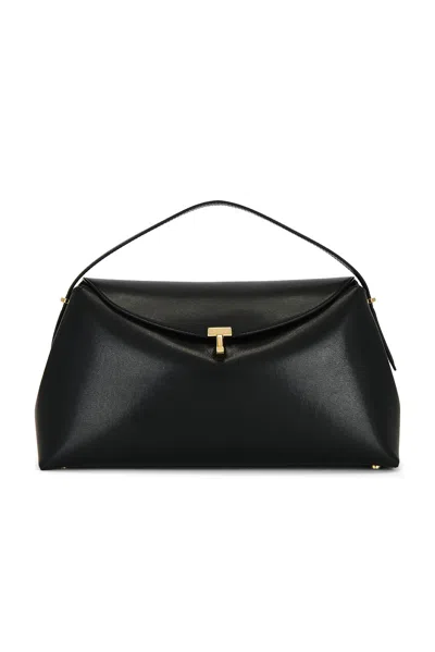 Totême T-lock Top Handle Bag In Black